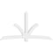 Ekena Millwork Davenport Architectural Grade PVC Gable Bracket, 108"W x 58 1/2"H x 6"D x 6"F, 13/12 Pitch GBP108X59X0606DAV00 - alternate 4